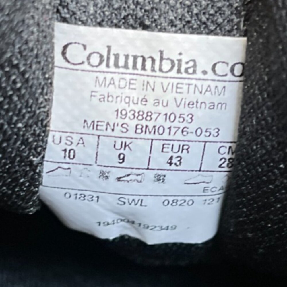 Columbia Vitesse Fasttrack Mens Size 10 Gray Blue Athletic Running Shoes Sneaker - Picture 9 of 10